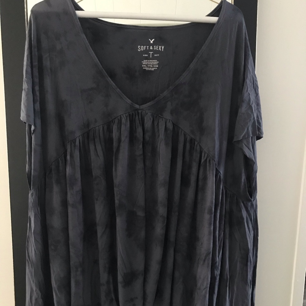 American eagle gray dress shirt